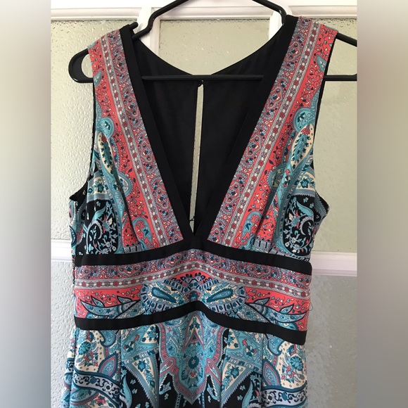 BCBG MaxAzria Elyza Deep V Maxi Dress - Picture 9 of 13